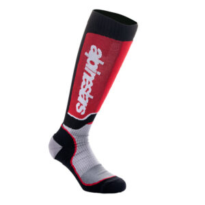 ALPINESTARS MX PLUS SOCKS – BLACK/GREY/RED