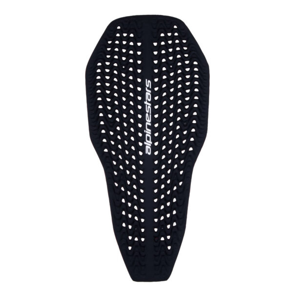 The ALPINESTARS NUCLEON PLASMA FULL BACK PROTECTOR INSERT in red/black features a perforated design with prominent white branding in the center.