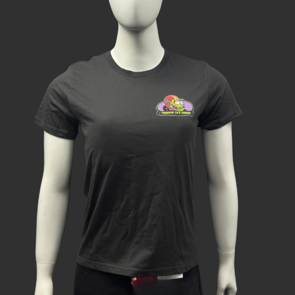 TROOPER LU'S GARAGE RETRO LOGO T-SHIRT - WOMENS