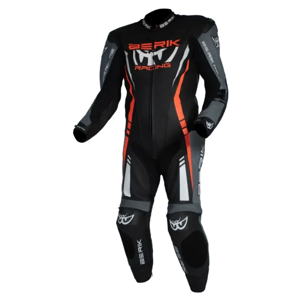 BERIK SICILY RACE SUIT - BLACK/GREY/RED