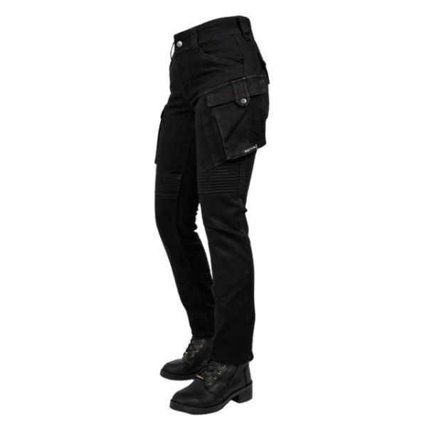 BULL IT 24 LADIES COYOTE EASY/REGULAR AA JEANS - BLACK - Image 3