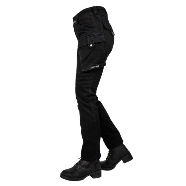 BULL IT 24 LADIES COYOTE EASY/REGULAR AA JEANS - BLACK - Image 2