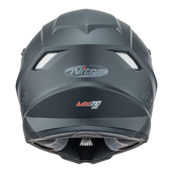NITRO MX710 YOUTH HELMET - SATIN BLACK - Image 5