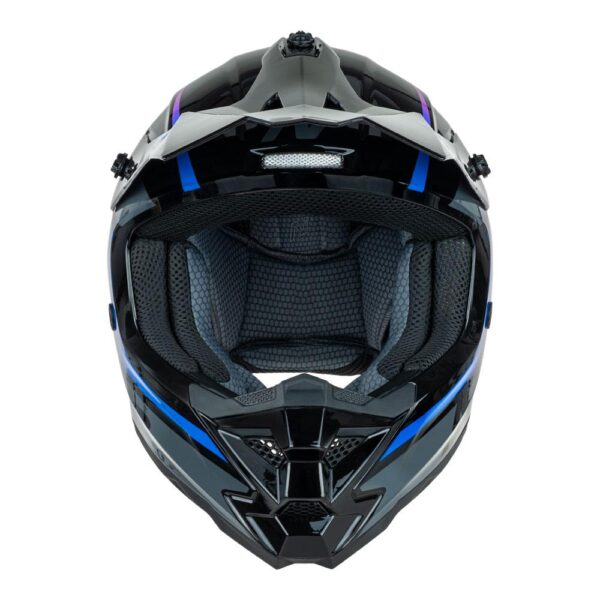 NITRO MX710 YOUTH ONYX HELMET - PURPLE/PINK - Image 6