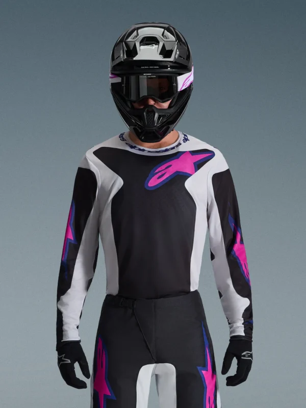 ALPINESTARS 2026 FLUID GRID JERSEY - PURPLE/GREY/BLACK - Image 2