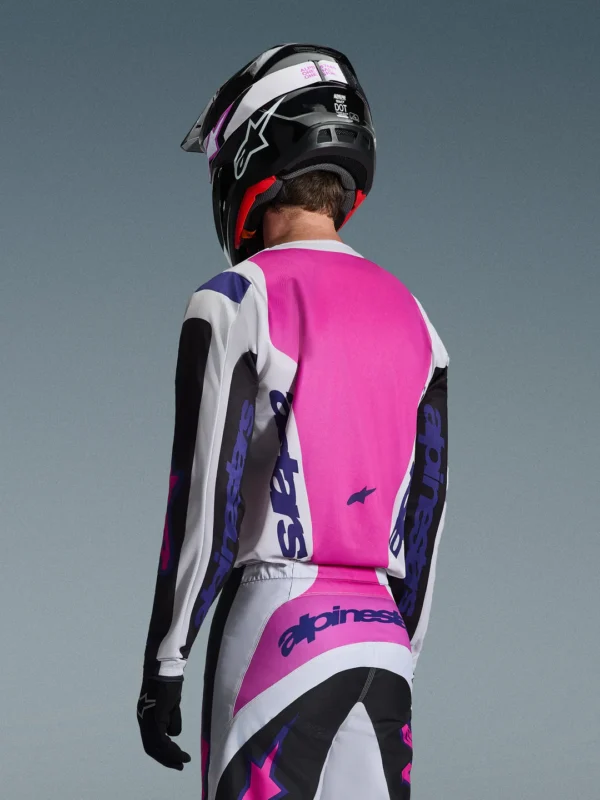 ALPINESTARS 2026 FLUID GRID JERSEY - PURPLE/GREY/BLACK - Image 4