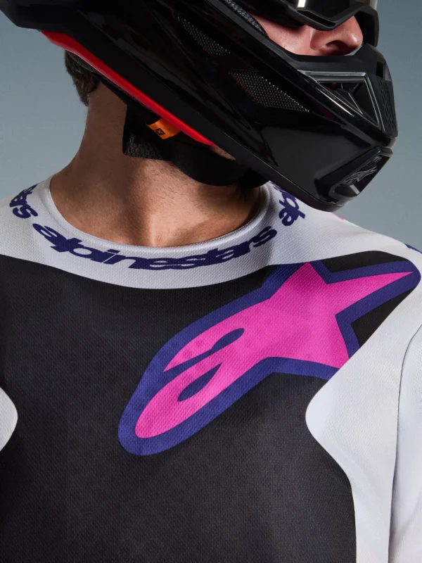 ALPINESTARS 2026 FLUID GRID JERSEY - PURPLE/GREY/BLACK - Image 9
