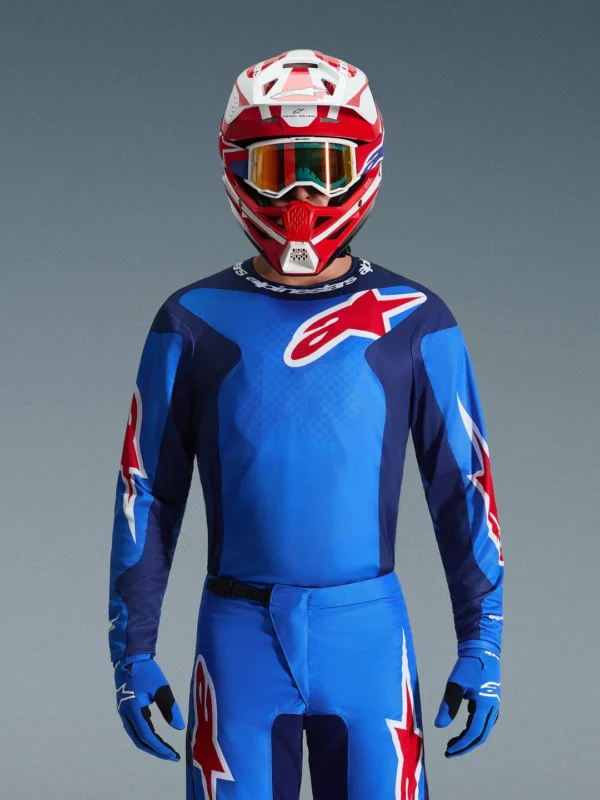 ALPINESTARS 2026 FLUID GRID JERSEY - BLUE/RED - Image 2