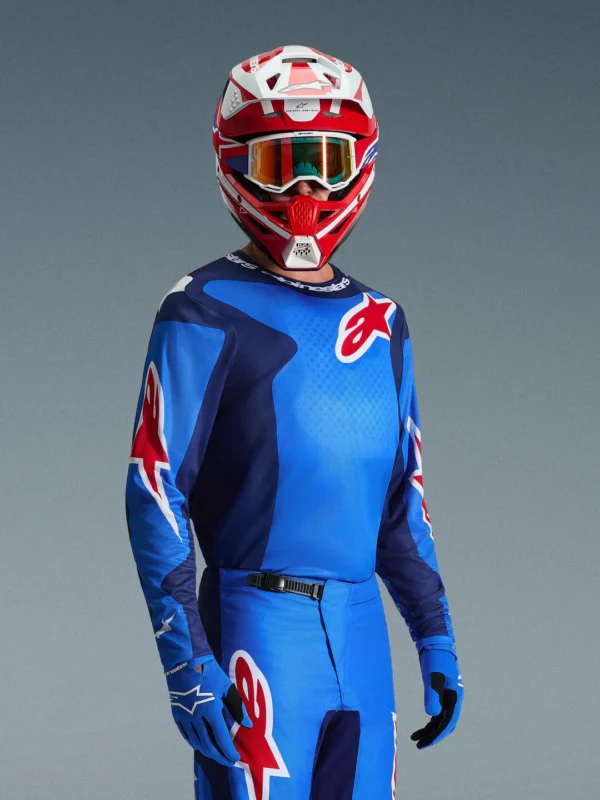 ALPINESTARS 2026 FLUID GRID JERSEY - BLUE/RED - Image 3