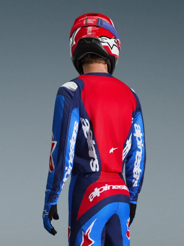 ALPINESTARS 2026 FLUID GRID JERSEY - BLUE/RED - Image 4