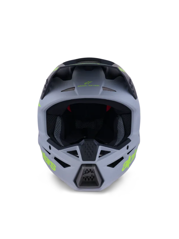 ALPINESTARS SM-3 RADIUM HELMET - GREY/BLACK/ FLURO YELLOW - Image 5