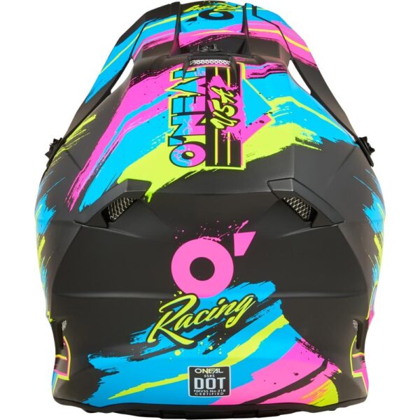 ONEAL 26 5SRS RESEDA HELMET - BLACK/YELLOW/BLUE/PINK - Image 4