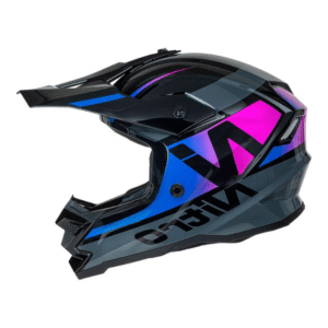 NITRO MX710 YOUTH ONYX HELMET – PURPLE/PINK