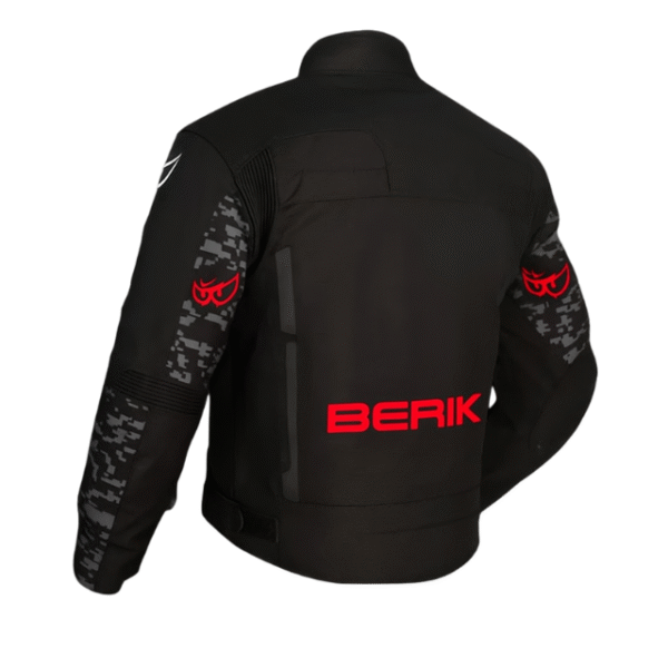 BERIK VELOCE JACKET - BLACK/CAMO/FLURO-RED - Image 2