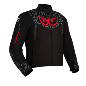 BERIK VELOCE JACKET – BLACK/CAMO/FLURO-RED