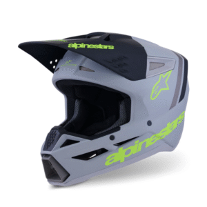 ALPINESTARS SM-3 RADIUM HELMET – GREY/BLACK/ FLURO YELLOW
