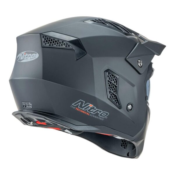 NITRO NZ302 COMMANDO HELMET - BLACK - Image 4