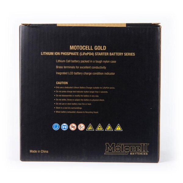MOTOCELL LITHIUM GOLD MLG14 BATTERY 48WH LIFEPO4 - Image 7