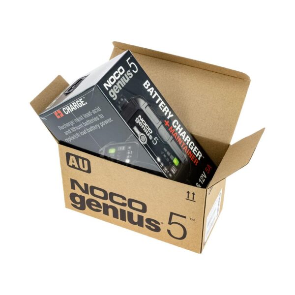 NOCO GENIUS 5 BATTERY CHARGER FOR LEAD ACID 6 & 12V & 12.8V LITHIUM BATTERIES - Image 4