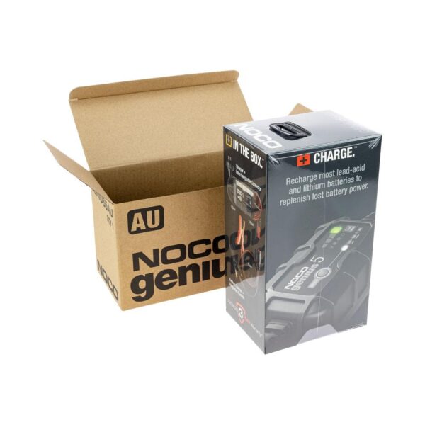 NOCO GENIUS 5 BATTERY CHARGER FOR LEAD ACID 6 & 12V & 12.8V LITHIUM BATTERIES - Image 5