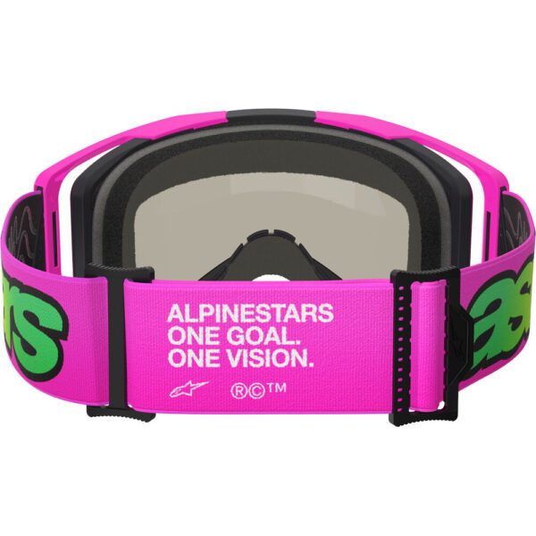 ALPINESTARS VISION 8 VISTA GOGGLES - PINK/YELLOW/BLUE MIRROR LENS - Image 3