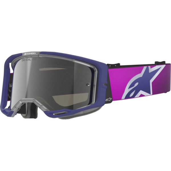 ALPINESTARS VISION 8 CORP GOGGLES - PURPLE/GREY/SILVER MIRROR LENS - Image 2