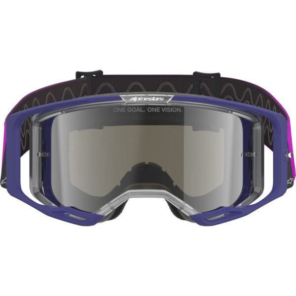ALPINESTARS VISION 8 CORP GOGGLES - PURPLE/GREY/SILVER MIRROR LENS - Image 3
