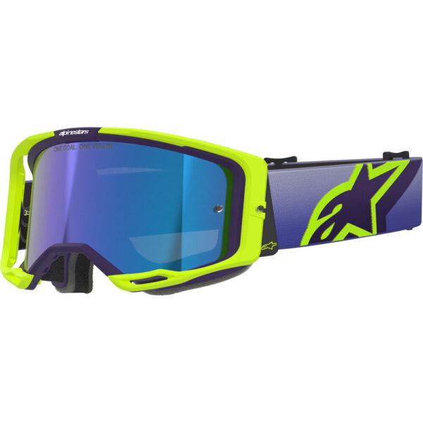 ALPINESTARS VISION 8 CORP GOGGLES - PURPLE/YELLOW/BLUE MIRROR LENS - Image 2