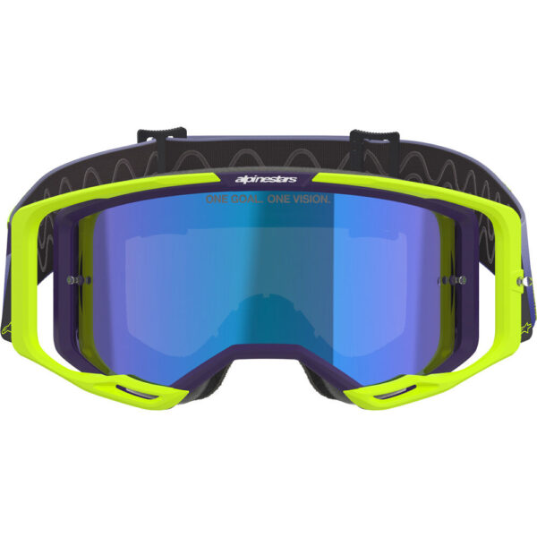 ALPINESTARS VISION 8 CORP GOGGLES - PURPLE/YELLOW/BLUE MIRROR LENS - Image 3