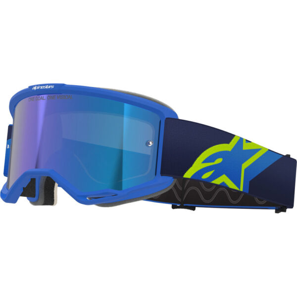 ALPINESTARS VISION 5 CORP GOGGLES - BLUE/YELLOW/BLUE MIRROR LENS - Image 2