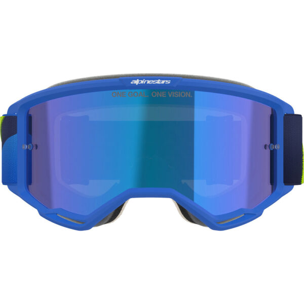 ALPINESTARS VISION 5 CORP GOGGLES - BLUE/YELLOW/BLUE MIRROR LENS - Image 3