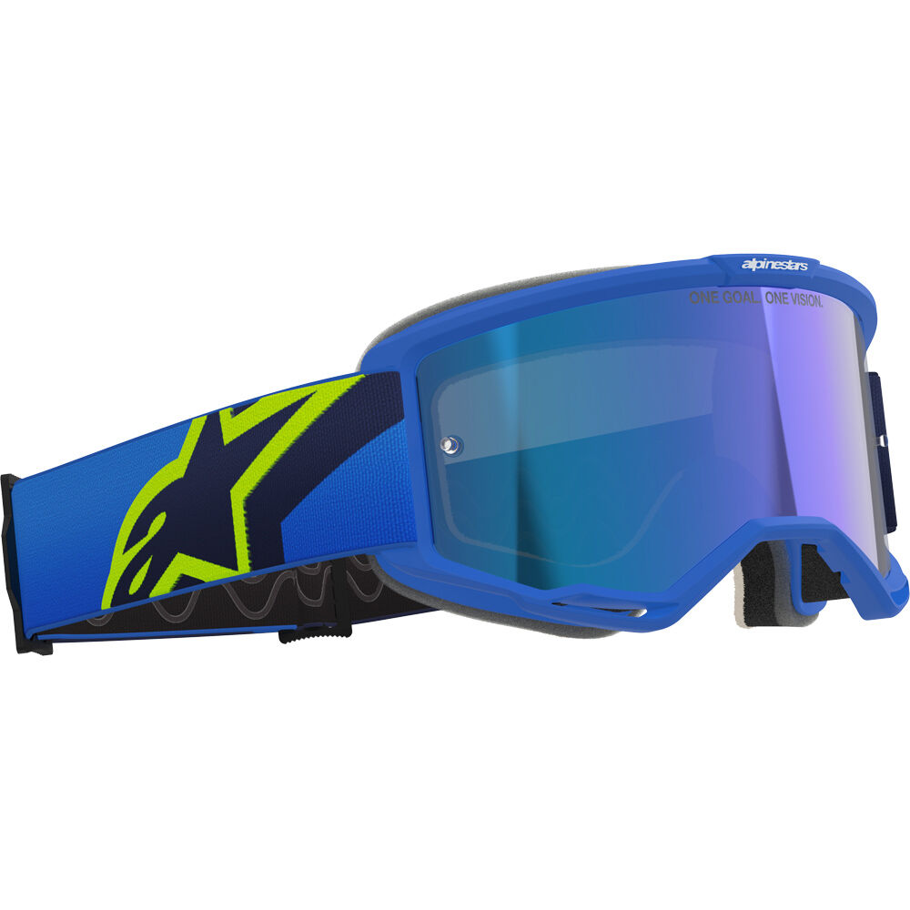 ALPINESTARS VISION 5 CORP GOGGLES - BLUE/YELLOW/BLUE MIRROR LENS - Image 4