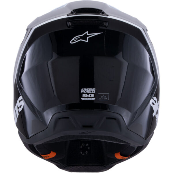 ALPINESTARS 2026 S-M3 RADIUM HELMET - BLACK/WHITE/GREY - Image 6