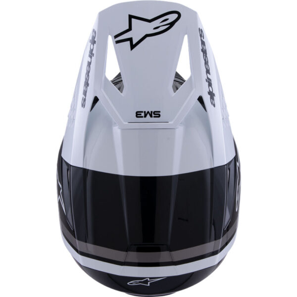 ALPINESTARS 2026 S-M3 RADIUM HELMET - BLACK/WHITE/GREY - Image 7