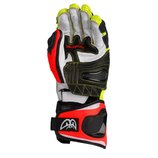 BERIK TRAX GLOVES - BLACK/HI VIS/RED - Image 2