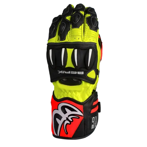 BERIK TRAX GLOVES - BLACK/HI VIS/RED
