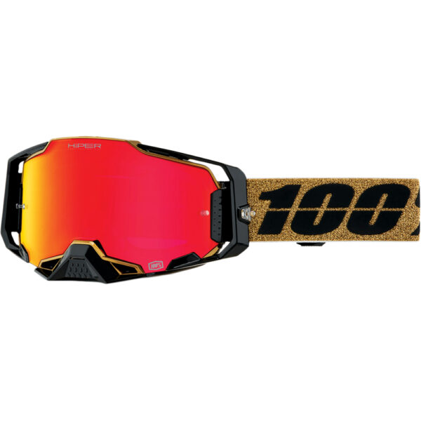 100% ARMEGA GLORY HIPER GOGGLES - RED MIRROR LENS