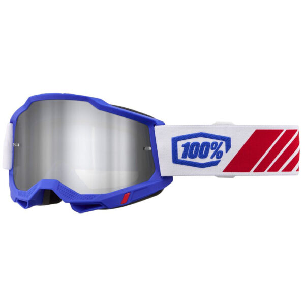 100% ACCURI 2 KOLBY GOGGLES - SILVER MIRROR LENS