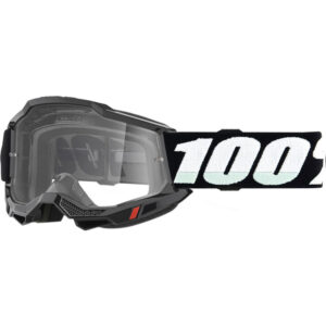 100% ACCURI 2 OTG BLACK GOGGLES – CLEAR LENS