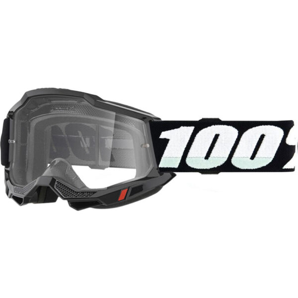 100% ACCURI 2 OTG BLACK GOGGLES - CLEAR LENS