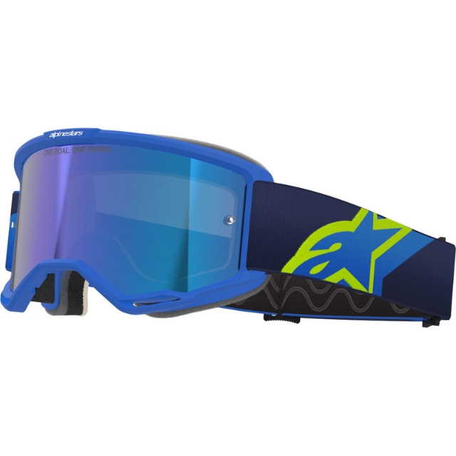 ALPINESTARS VISION 5 CORP GOGGLES - BLUE/YELLOW/BLUE MIRROR LENS