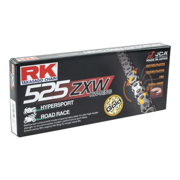 RK CHAIN 525ZXW - 120 LINK - GOLD - Image 2