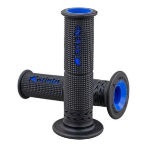 ARIETE ESTORIL SBK SOFT DUAL-COMPOUND 120MM OPEN END GRIPS BLACK/BLUE
