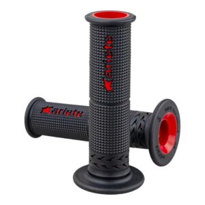 ARIETE ESTORIL SBK SOFT DUAL-COMPOUND 120MM OPEN END GRIPS BLACK/RED