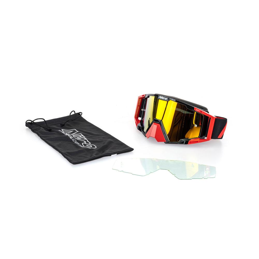 NITRO NV-100 MX GOGGLE - RED/BLACK - Image 5