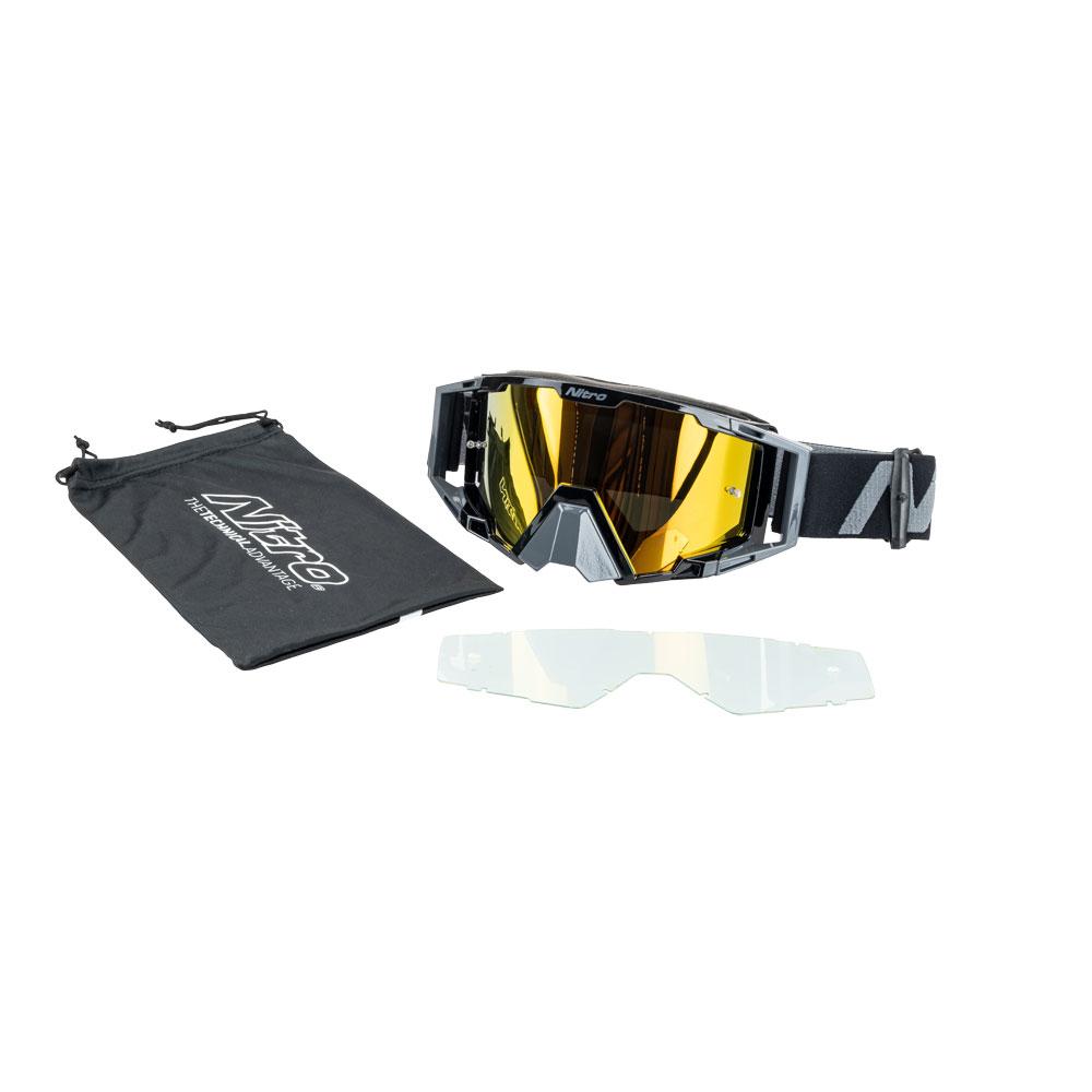 NITRO NV-100 MX GOGGLE - GREY/BLACK - Image 5