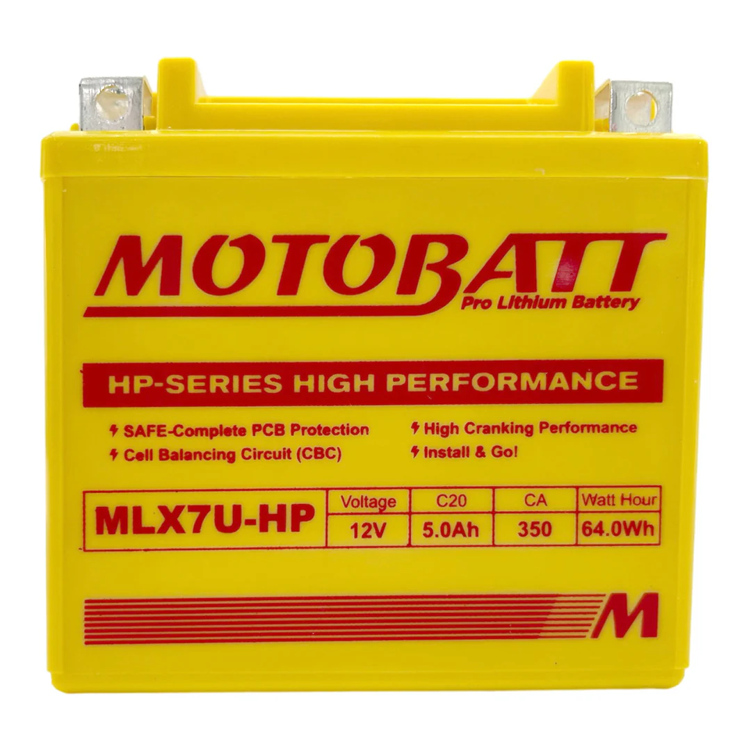 MOTOBATT PRO LITHIUM BATTERY MLX7U-HP *8 - Image 3