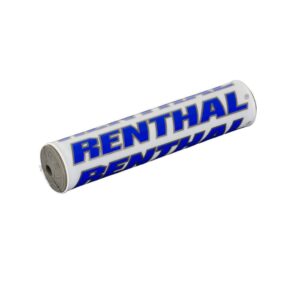 RENTHAL SX BAR PAD 10 INCH 240mm WHITE/BLUE – GREY FOAM