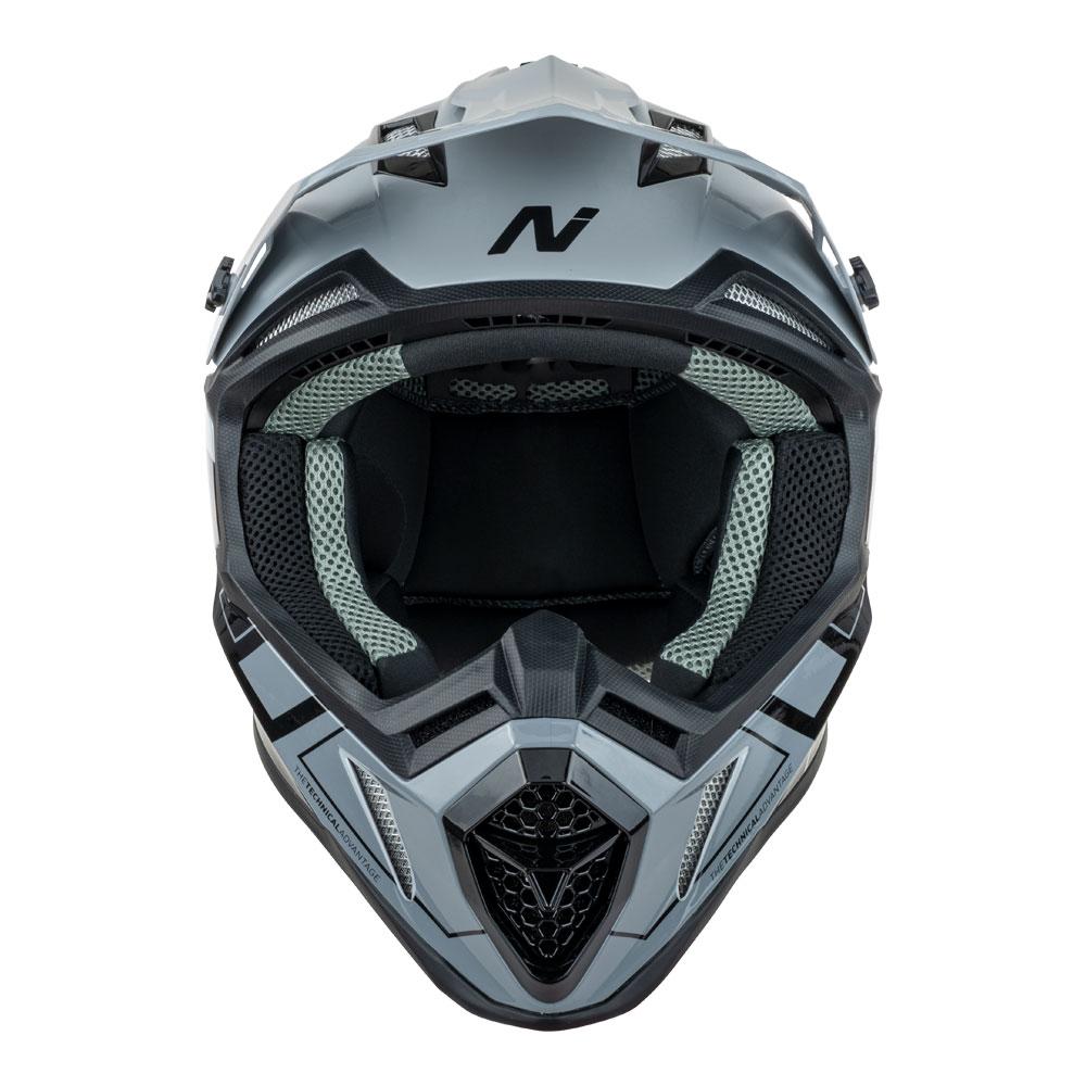 NITRO MX760 HELMET - GLOSS/GREY/BLACK - Image 5