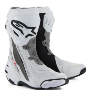 ALPINESTARS SUPERTECH R V2 VENTED TRACK BOOTS – WHITE/GREY